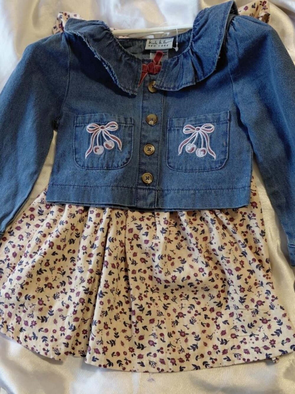 NWT Nicole Miller Girls 2 Piece Dress and Jacket